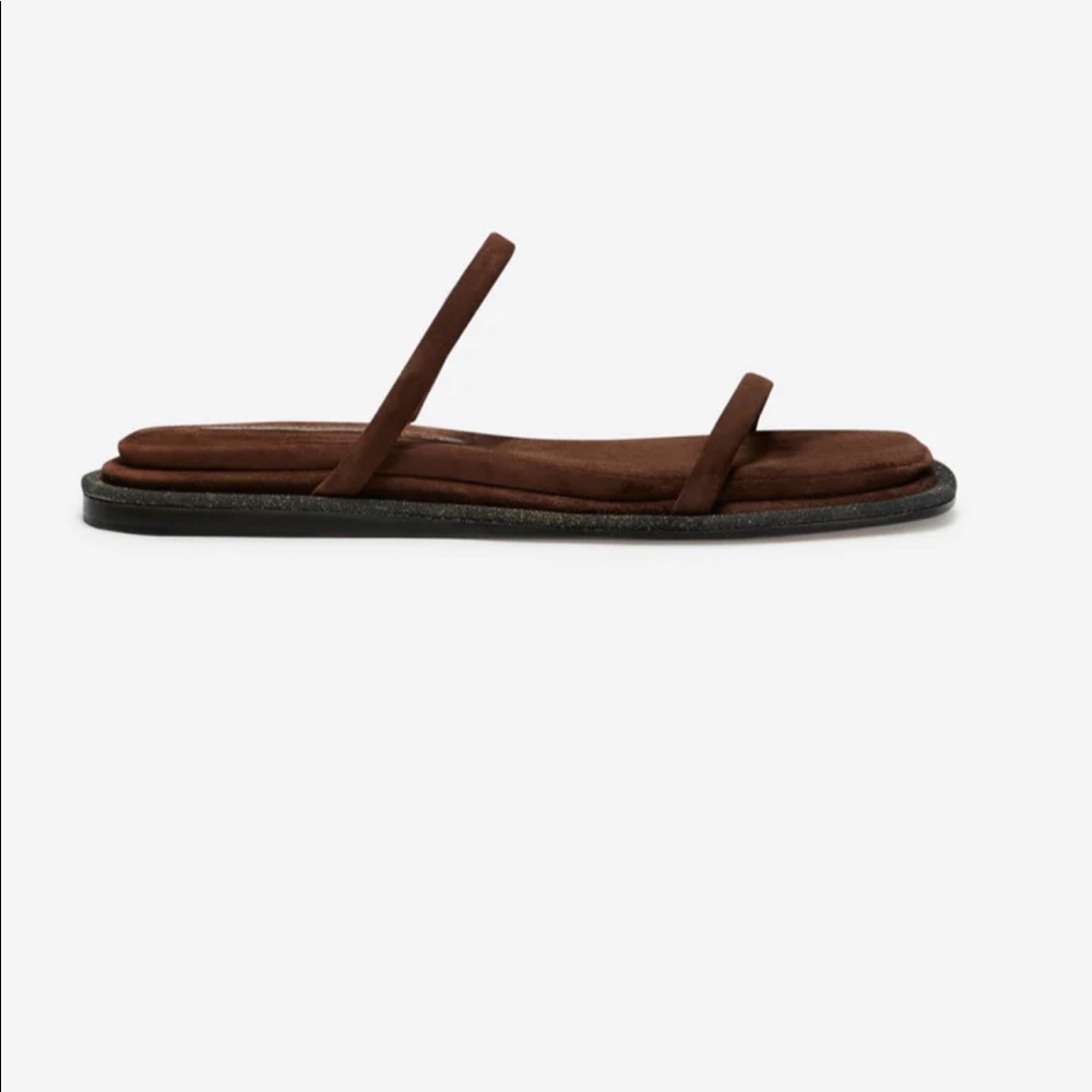 Tamara Mellon console memory form brown sandal